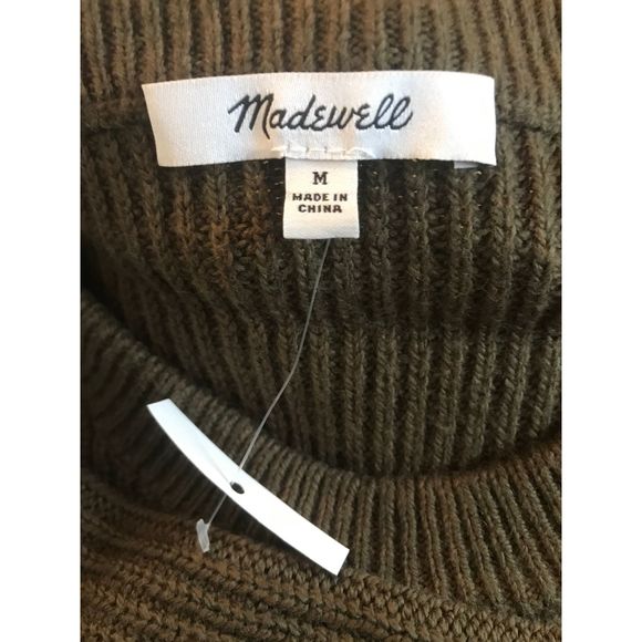 Madewell Sweater Thompson Pocket Boxy Pullover Elm - Picture 10 of 12